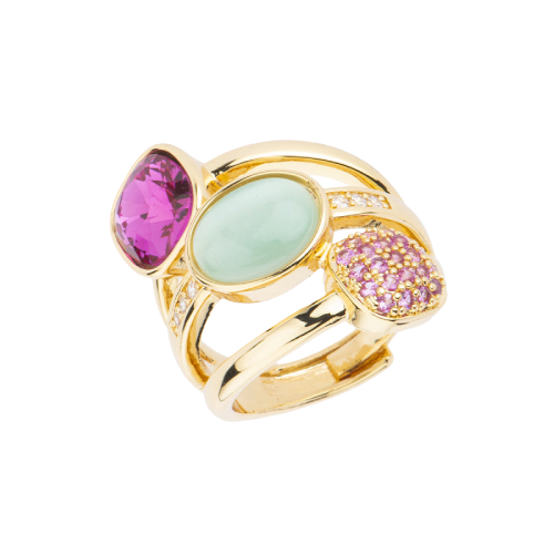 Barbieri - anello fascia trilogy multicolore